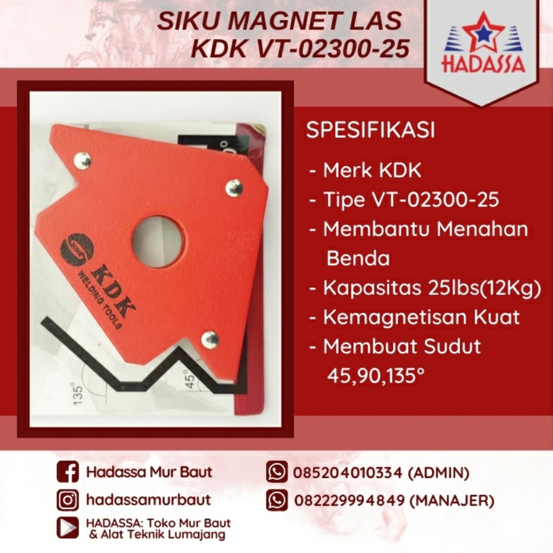 Siku Magnet Las KDK VT-02300-25
