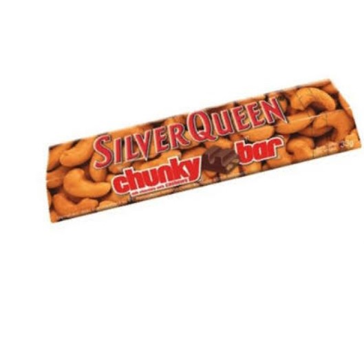 Silver Queen Chunky Bar Cashew 33 Gr