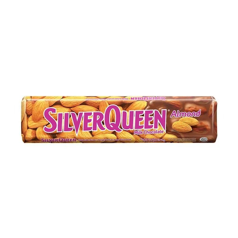 SilverQueen Almond Cokelat 65 g - Makanan