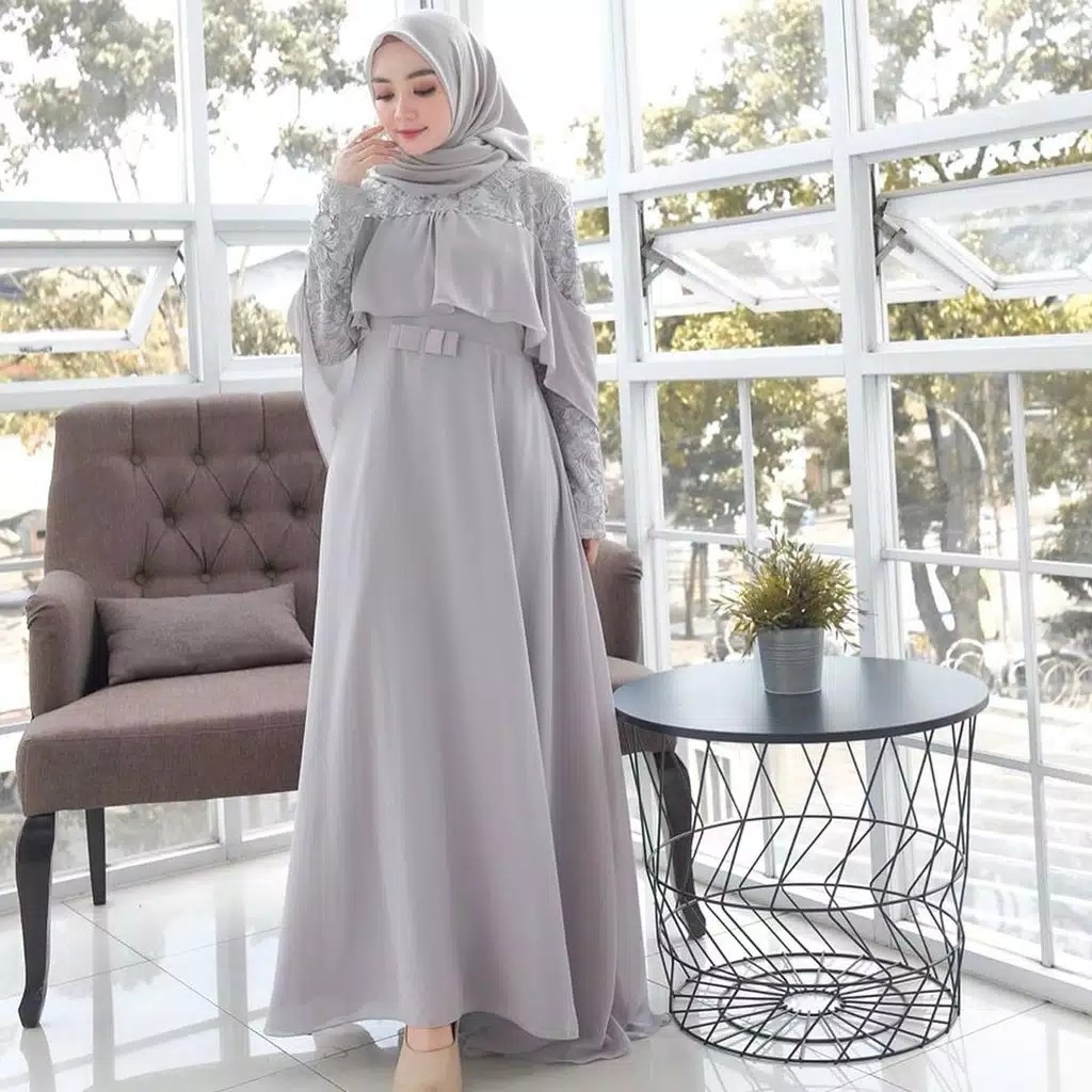 Sisi Dress  Outfit Kondangan Termurah  Gamis Mewah Brukat