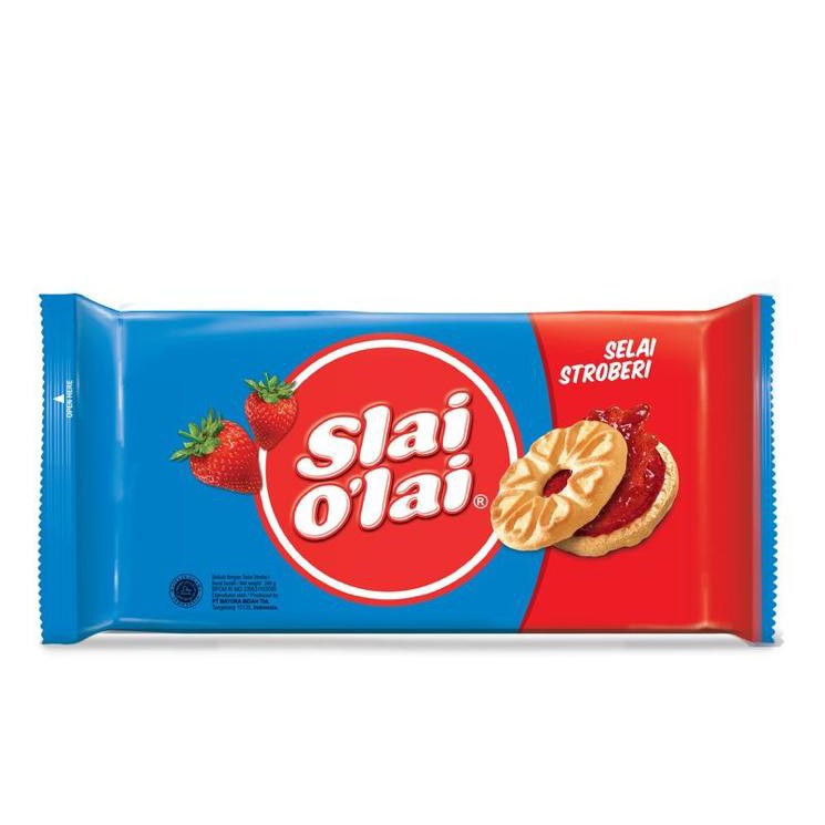 Slai Olai Biscuit Susu Selai Stroberi 240g