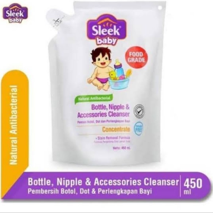 Sleek Baby Botle Nippel Accessories Cleanser 450 Ml