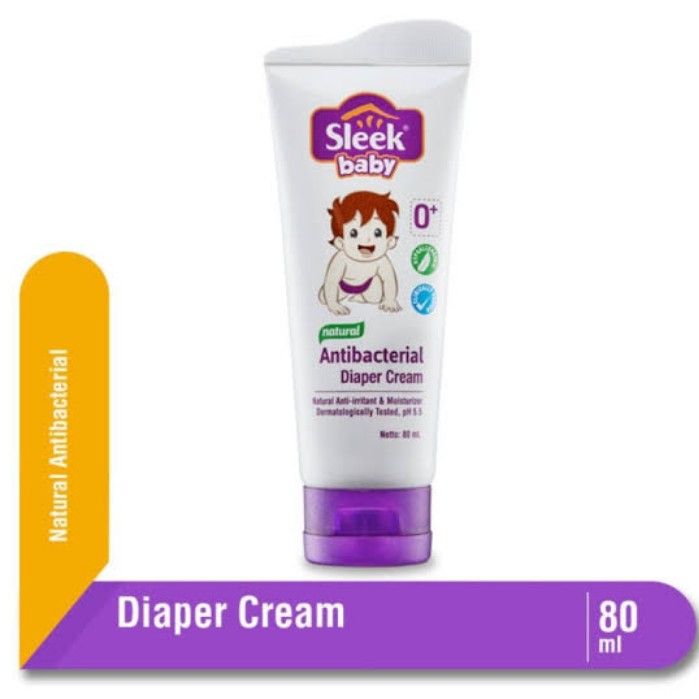 Sleek Baby Natural Antibacterial Diaper Cream 80 Ml