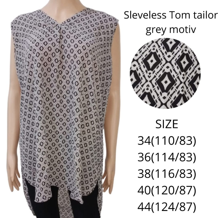 Sleeveless Tom Tailor Gray Motif