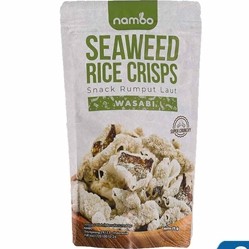 Snack - Nambo seaweed rice crips wasabi 25g