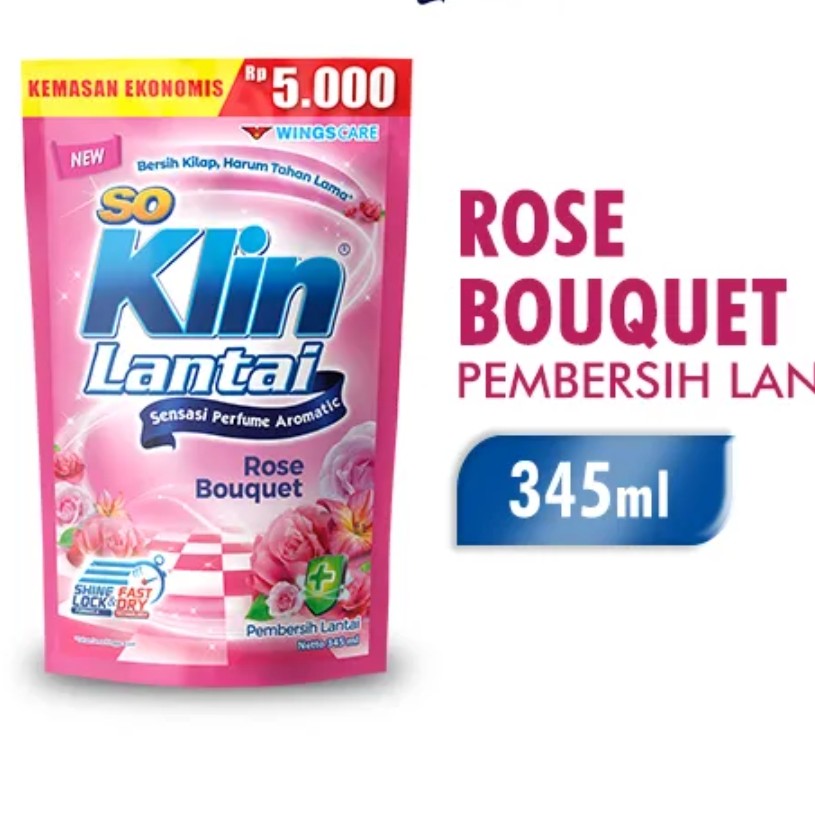 So Klin Lantai Rose Bouquet 345 ml