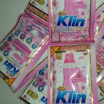 So Klin Liquid Softergent Soft Sakura Isi 12 Sachet