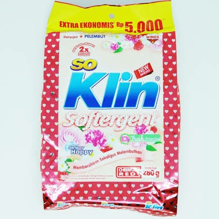 So Klin Softergent Cheerful Red 280 Gram