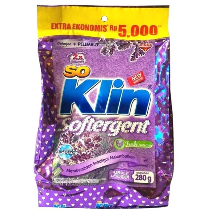 So Klin Softergent Purple Lavender 280 Gram