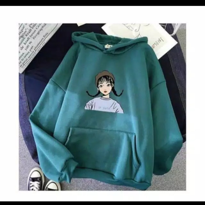 So cute hoodie sweater wanita 2