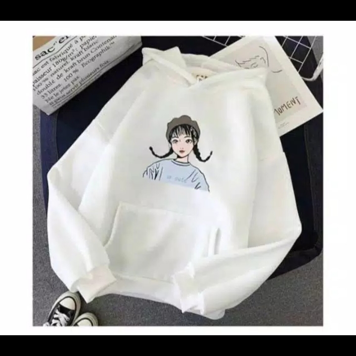 So cute hoodie sweater wanita 3