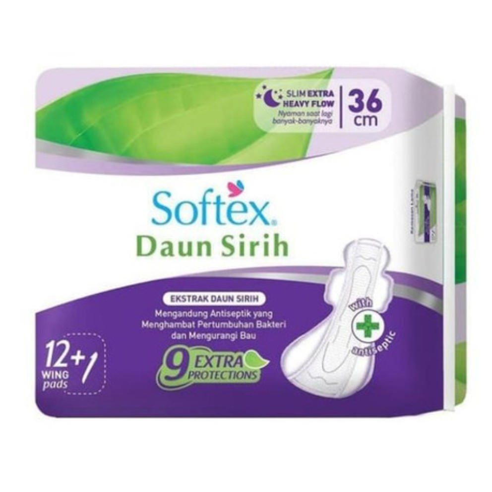 Softex Daun Sirih 13 Pads 36cm