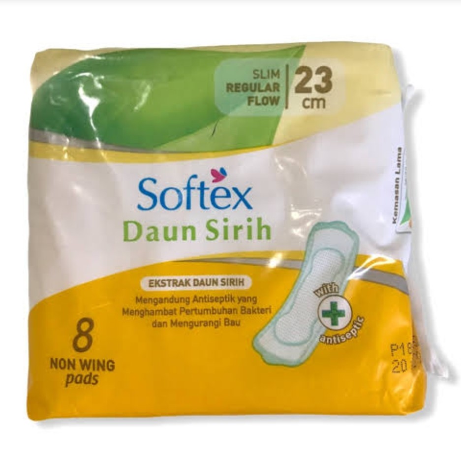 Softex Daun Sirih 23cm 8pads Non Wing