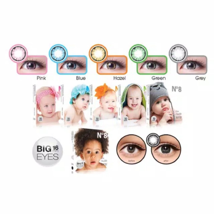 Softlens N8 Big Eyes 16mm Baby Eyes The Nude Lens