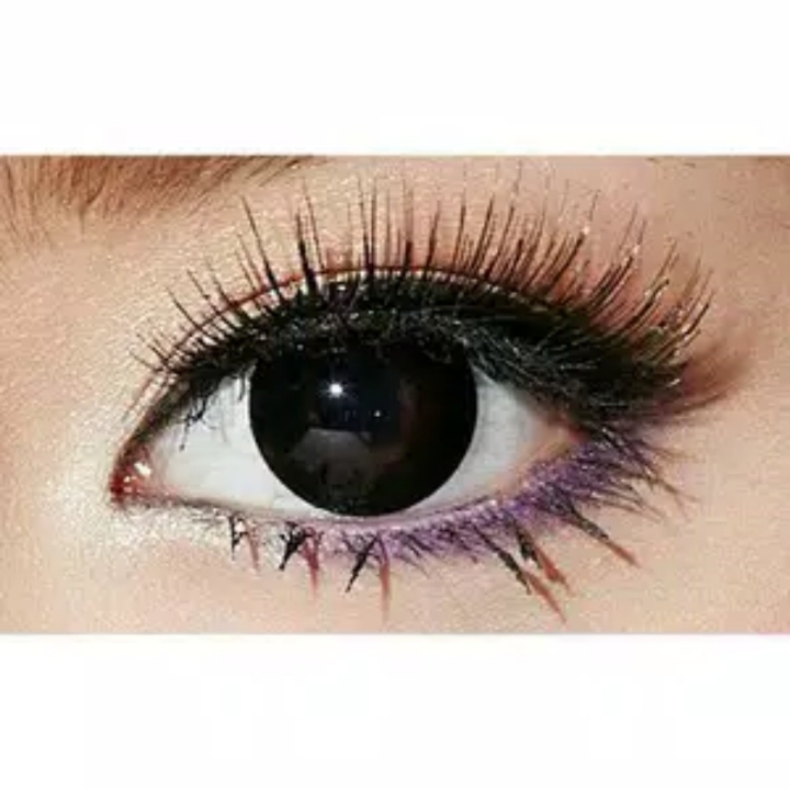 Softlens Wish Black Plano Super Big Eyes 16mm BPOM Kemenkes RI like N8 2