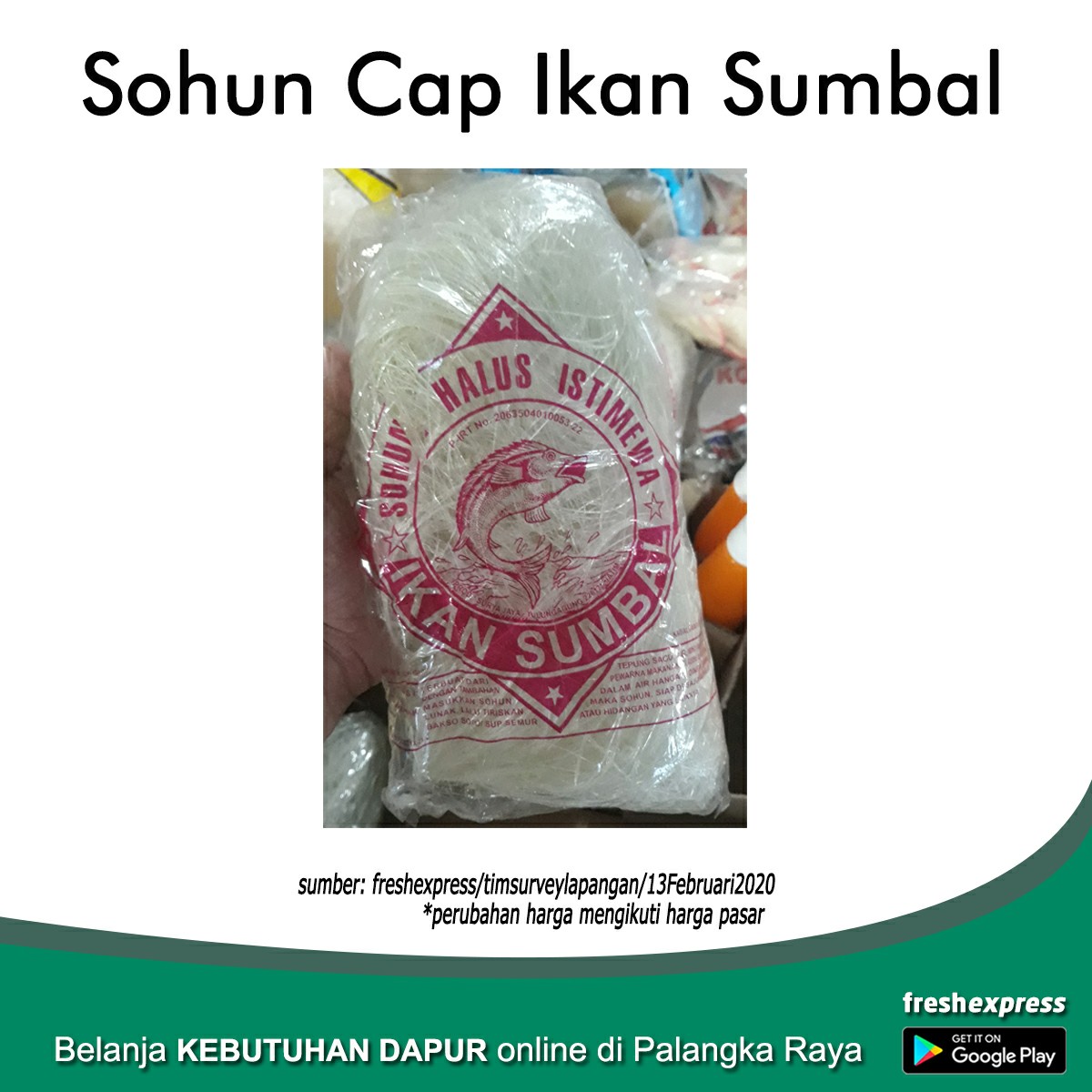 Sohun Cap Ikan Sumbal