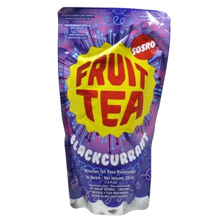 Sosro Fruit Tea Rasa Blackcurrant 230Ml