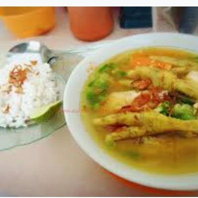 Soto Ayam Ceker Dan Nasi