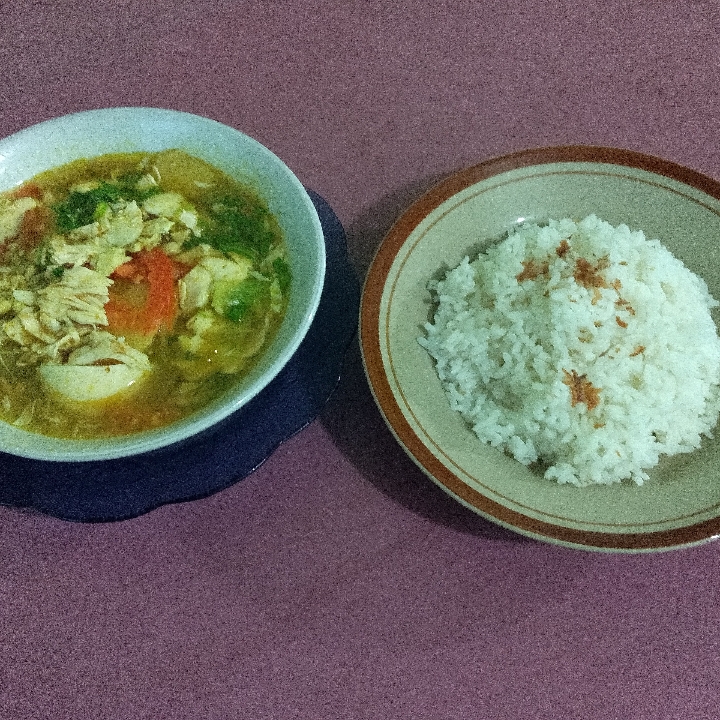 Soto Ayam Nasi Putih