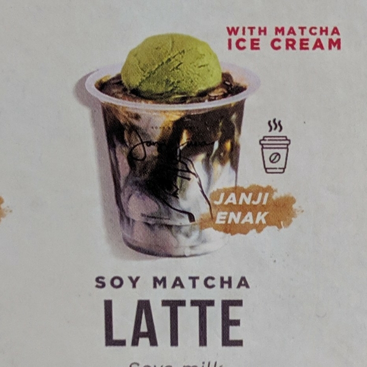 Soy Matcha With Matcha Ice Cream