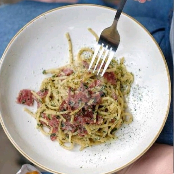 Spaghetti Beef Carbonara