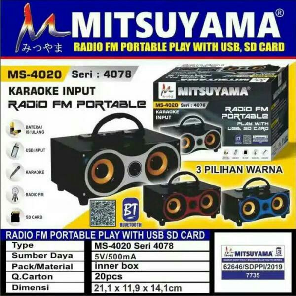 Speaker Bluetooth MITSUYAMA MS-4078 2