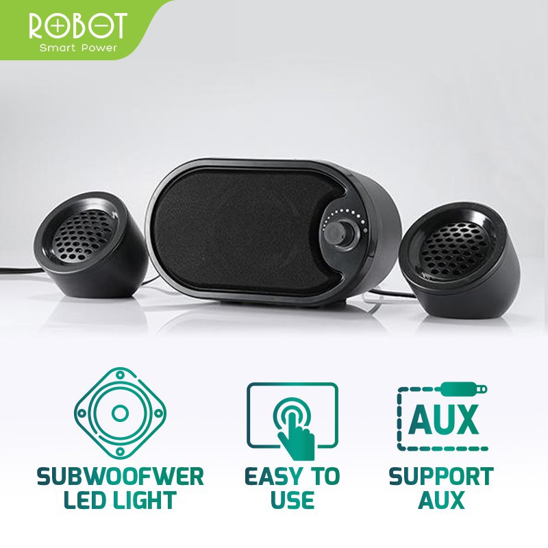 Speaker ROBOT RS170 USB Portable Mini Super Bass Original - Speaker Ko