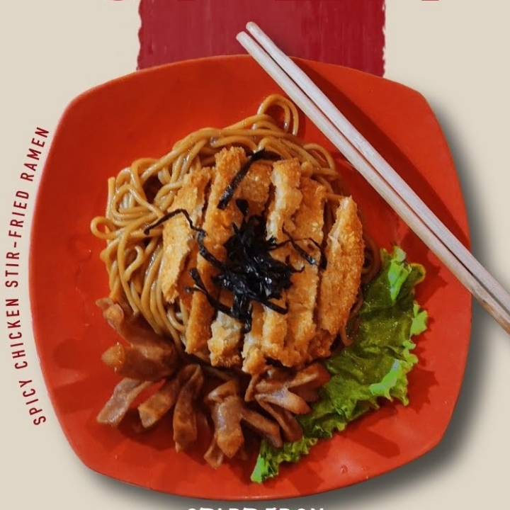 Spicy Chicken Stir-fried Ramen