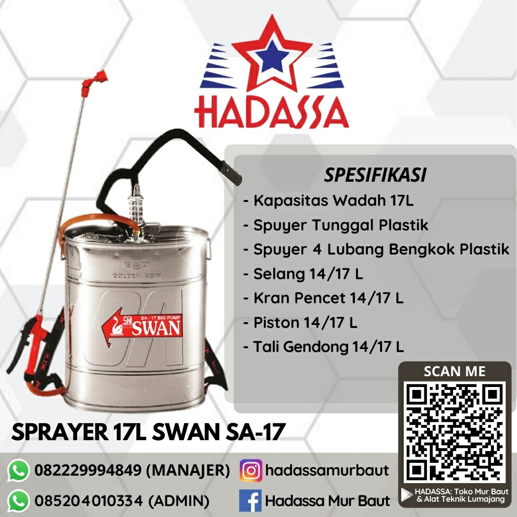 Sprayer 17L Swan SA-17