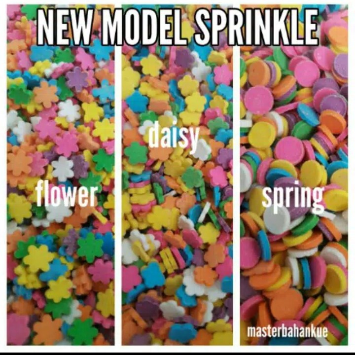 Sprinkle 3 Model Untuk Hiasan Kue