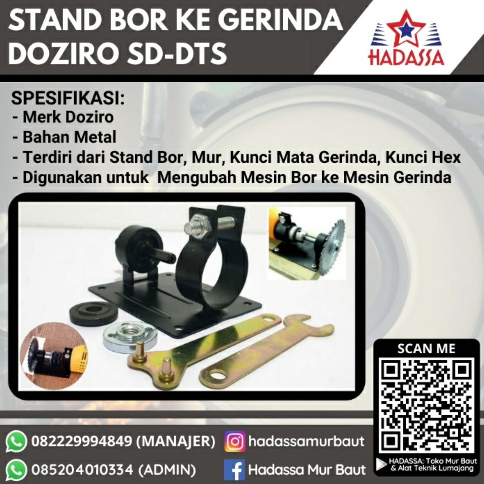 Stand Bor ke Gerinda Doziro SD-DTS