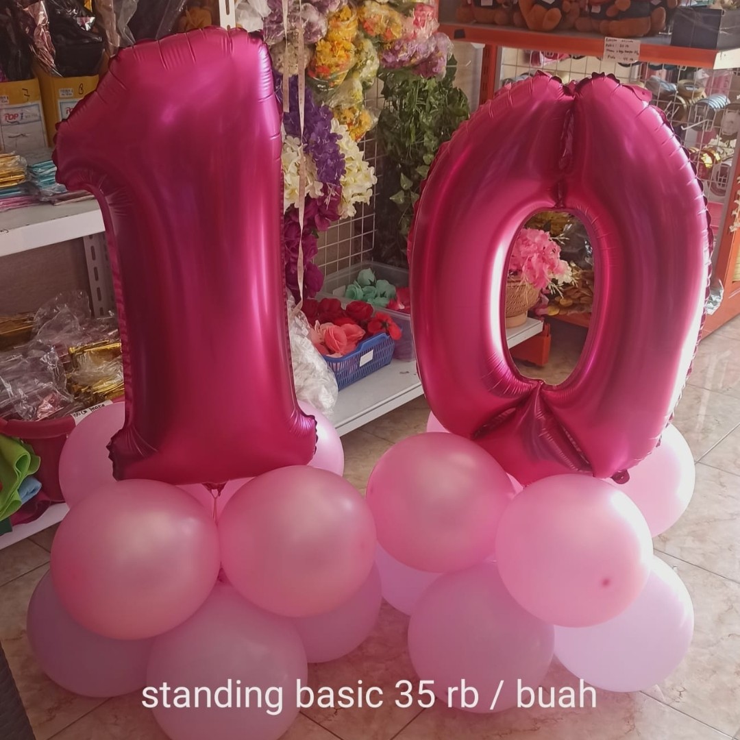 Standing angka basic Bisa request warna