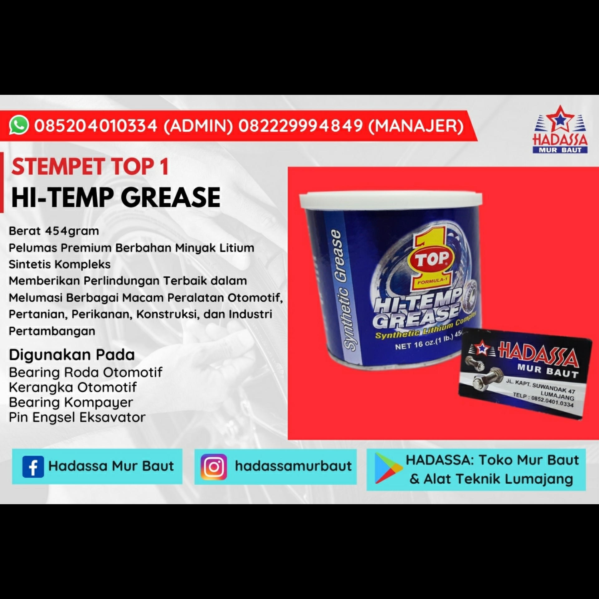 Stempet Top 1 Hi-Temp Grease