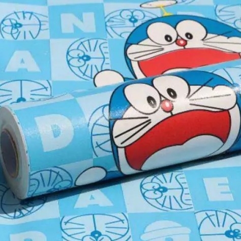 Sticker Wallpaper- Doraemon Isi 5 Roll Size 45cm X10m