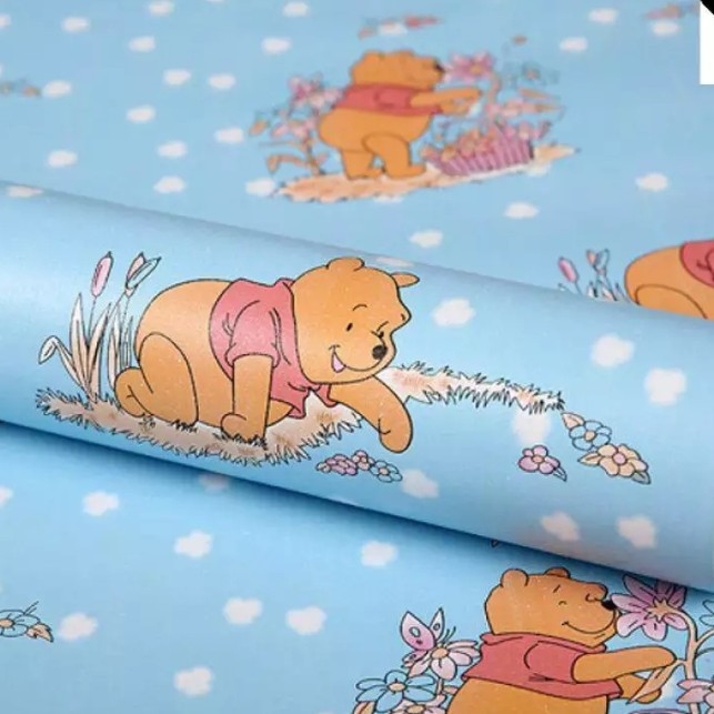 Sticker Wallpaper- Pooh Biru Isi 5 Roll 45cmx10m