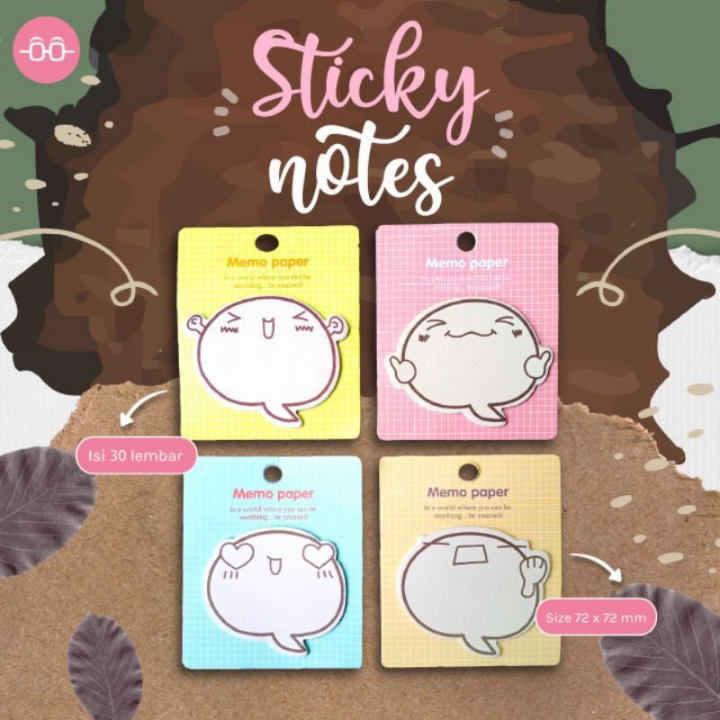 Sticky Notes Karakter Lucu