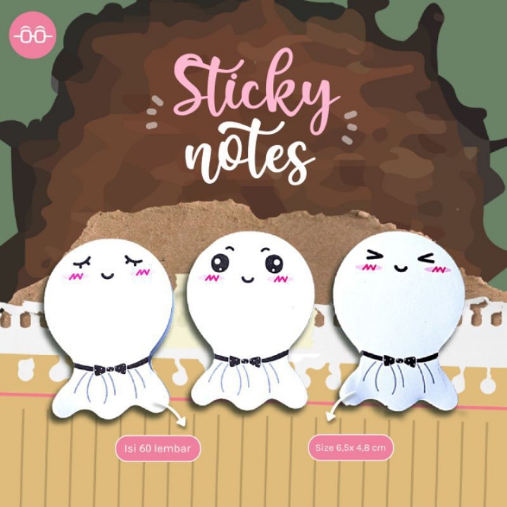 Sticky Notes Karakter Lucu Sunny Doll