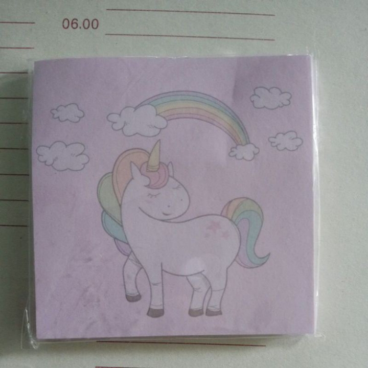 Sticky Notes Unicorn Pink Lucu 4