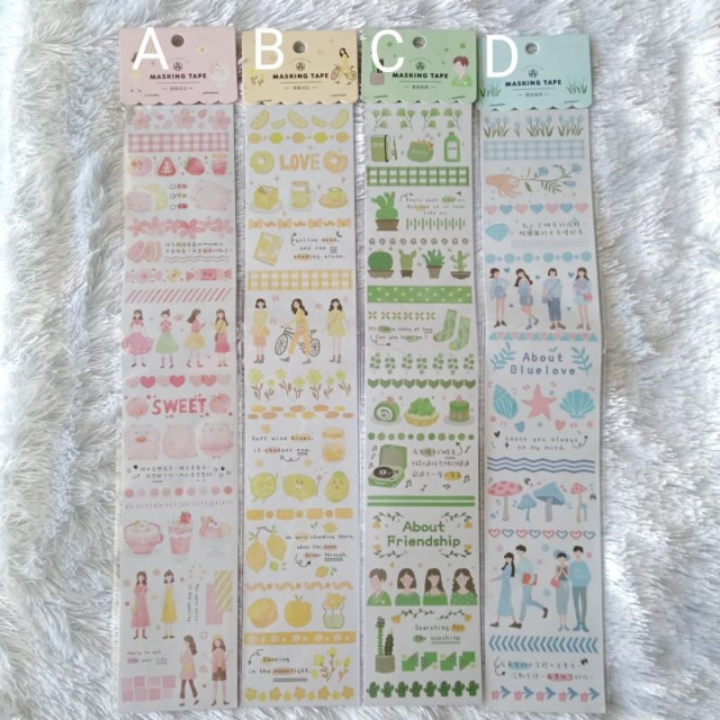 Stiker Journaling Bahan Washi 2