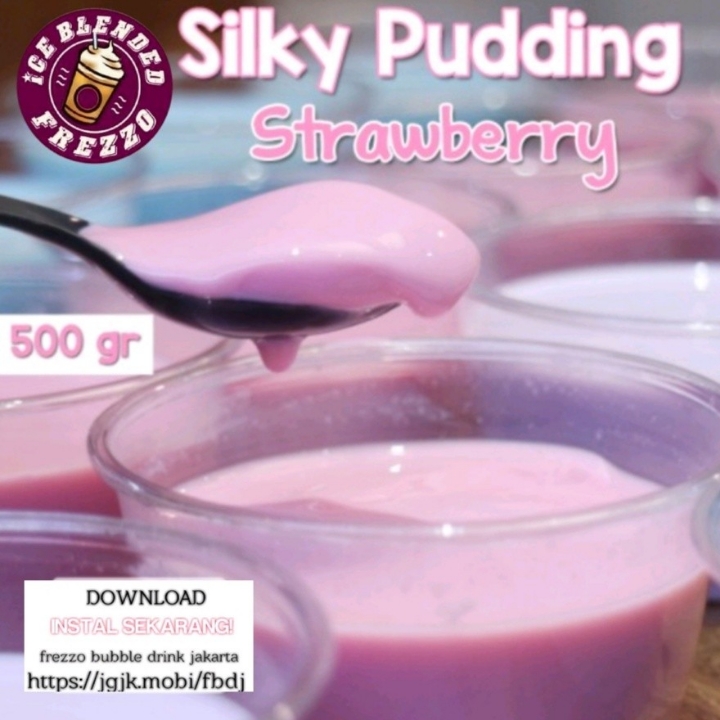 Strawberry Silky Pudding
