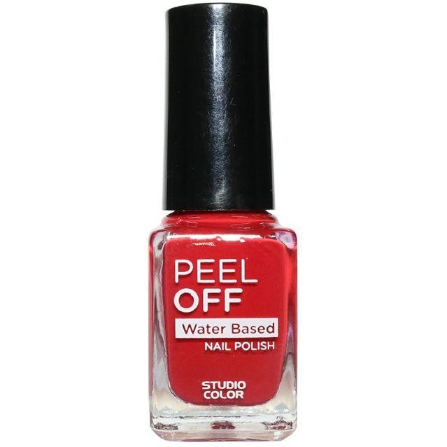 Studio Color Peel Off Nail Polish Red 6 ml - kuku