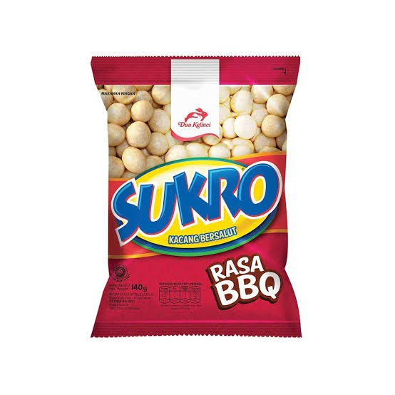 Sukro Kacang Bersalut BBQ 100g Snack