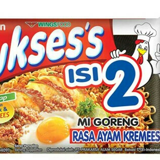 Sukses Mie Goreng Ayam Kremes Isi 2 133g