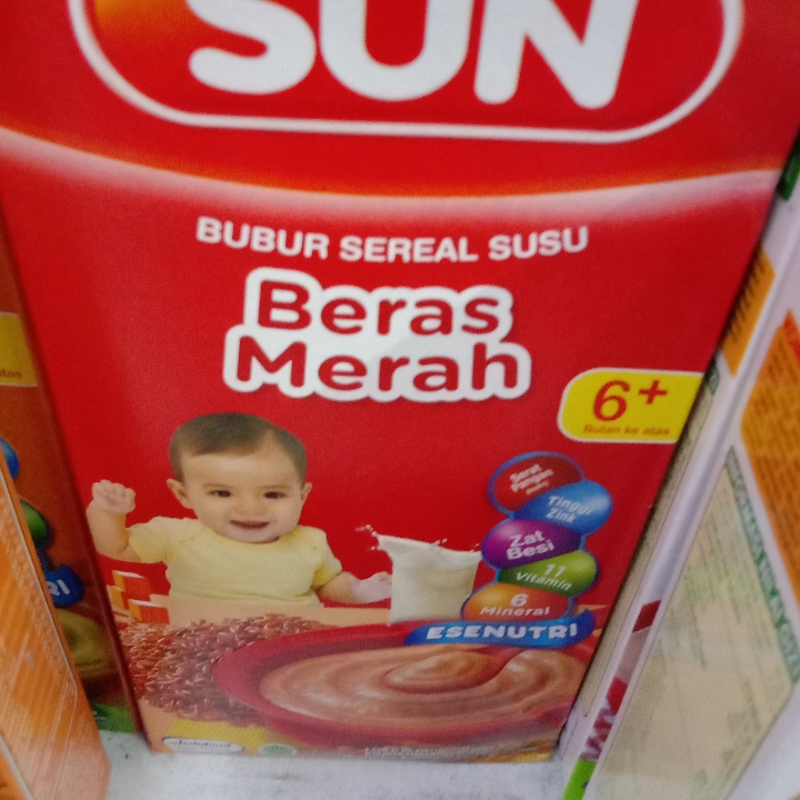 Sun Bubur Beras Merah 120g 