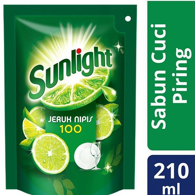 Sunlight Jeruk Nipis Refill 100 210 Ml