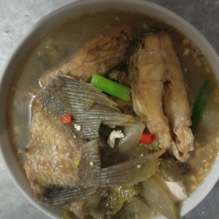 Sup Ikan Sayur Asin