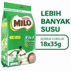 Susu - Milo Healty drink 3 in 1 actigen-E 18x35gr