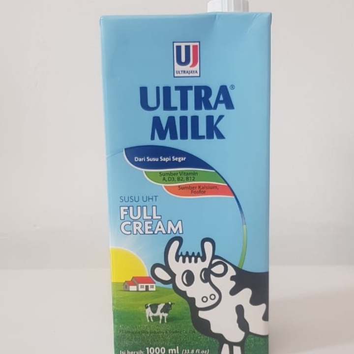 Susu Full Cream Ultra Milk 1L