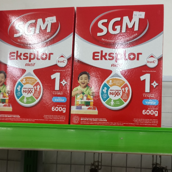 Susu SGM Eksplor 1-3th Rasa Vanila 600gr