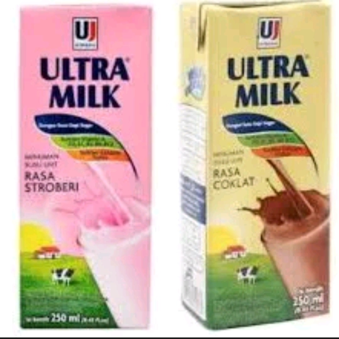 Susu Ultra Milk 200ml Rasa Coklat - Strowberry